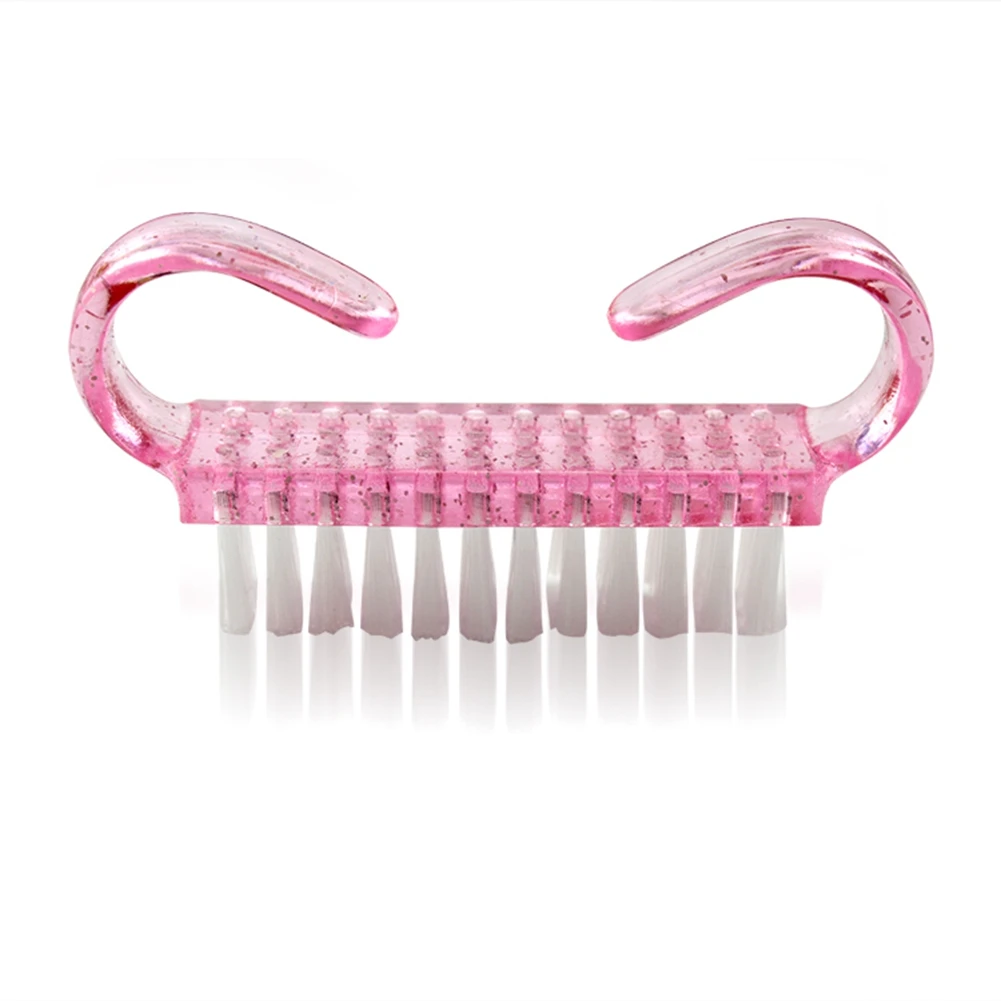 10 шт розовый дизайн ногтей щетка для очистки пыли пластиковые ногти аксессуары