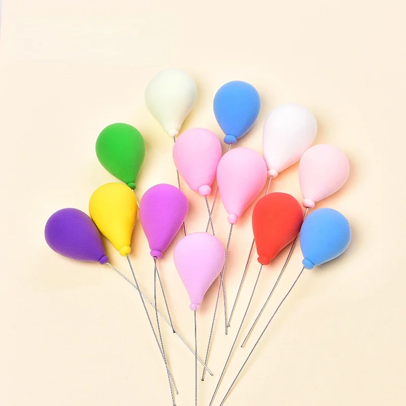 

Micro Landscape Bonsai Succulent Ornaments Flower Pot Plug-in Colorful Clay Balloon Wire Balloon Color Crafts Decoration