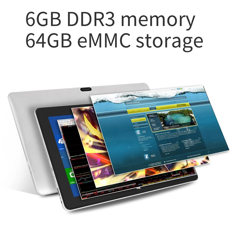Планшет Jumper Ezpad 6 Pro 2 в 1 11 дюймовый Ips экран 1080P I n t e l ГБ Ddr3 64 Гб Emmc Apollo Lake N3450 Windows
