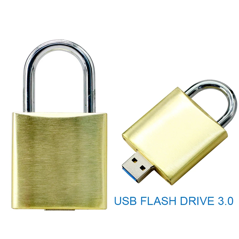 USB флеш-накопитель 64 ГБ 32 ГБ 16 ГБ USB 3,0 флеш-накопитель водонепроницаемый металлический замок брелок серебряная Флешка диск памяти