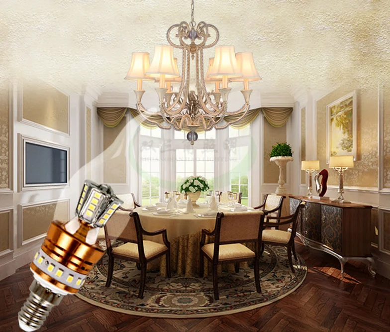 Светодиодный светильник в форме кукурузы метеора молотка свеча хрустальная