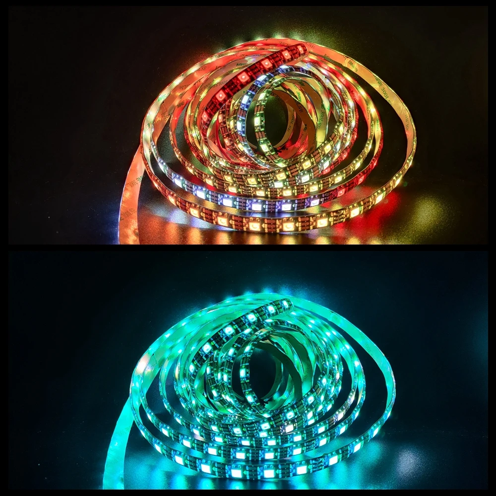 WS2812B умная RGB Светодиодная лента WS2812 индивидуально Адресуемая