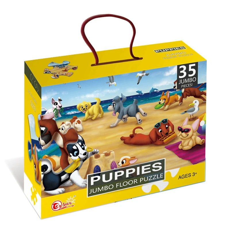 

Jigsaw Puzzle 35 Pieces Montessori Educational Toys Big Size BOX Paper Puzzles For Kids 2 To 4 Years Children's Puzzle Game Gift