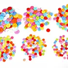 Детские пластиковые пуговицы для шитья, 50-100 шт., 91011121520 мм, 2 отверстия, круглая форма, случайные цвета, аксессуары для одежды