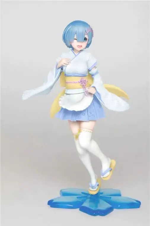 

In stock! 2021 22cm Japanese original anime figure Re:Life in a different world from zero Rem kimono ver action figure