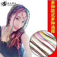 rainbow color cute girl curler hair braid hair styling tools hair roller braid maintenance the princess hair accessory t1458