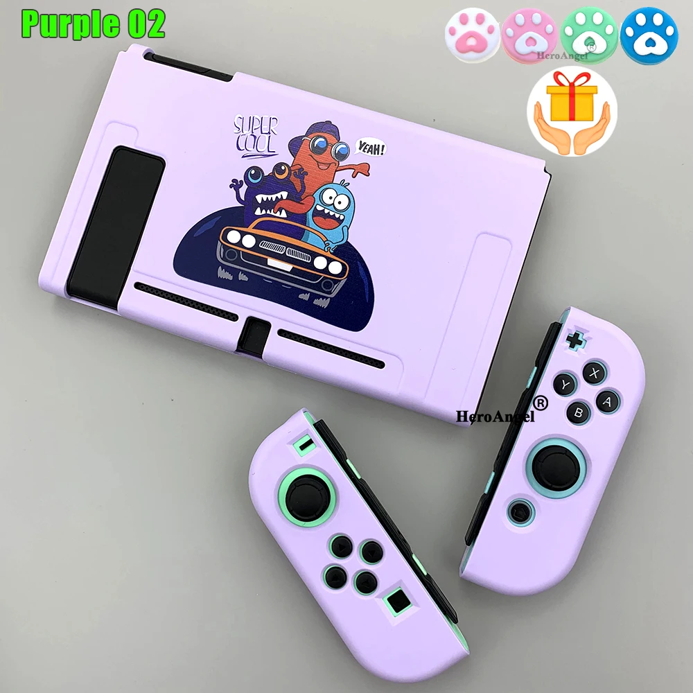 Защитный чехол из ТПУ для консоли Nintendo Switch NS NX цветная задняя крышка JoyCon Joy Con |