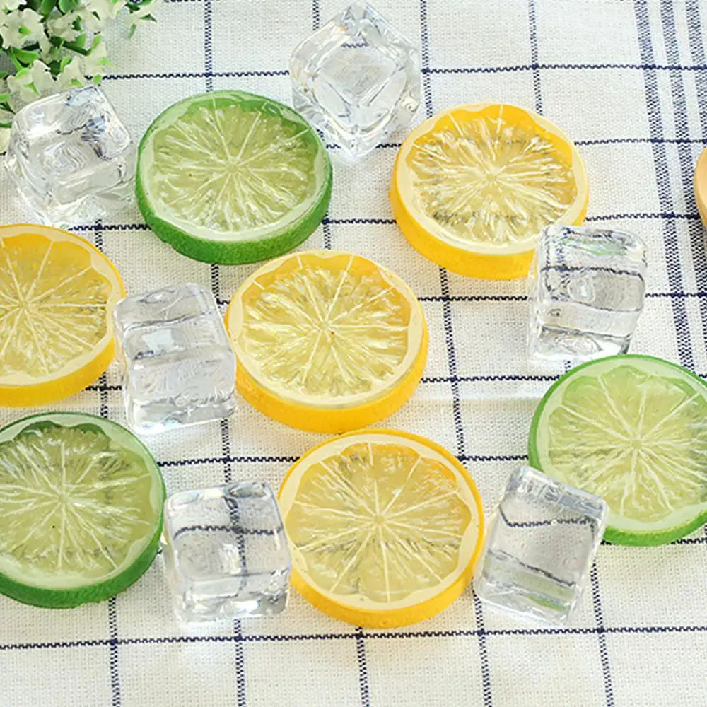 Мини-реквизит для фотосъемки имитация фруктовых кусочков и искусственных