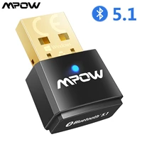 mpow bh519 bluetooth 5 1 usb adapter for pc bluetooth dongle transmitter receiver 2 in 1 supports win 78 110 linux for laptop