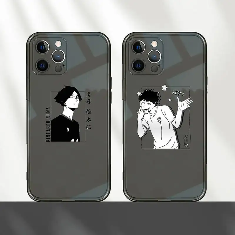 

Oya Haikyuu Love Volleyball anime Phone Case Transparent for iPhone 7 8 11 12 se 2020 mini pro X XS XR MAX Plus