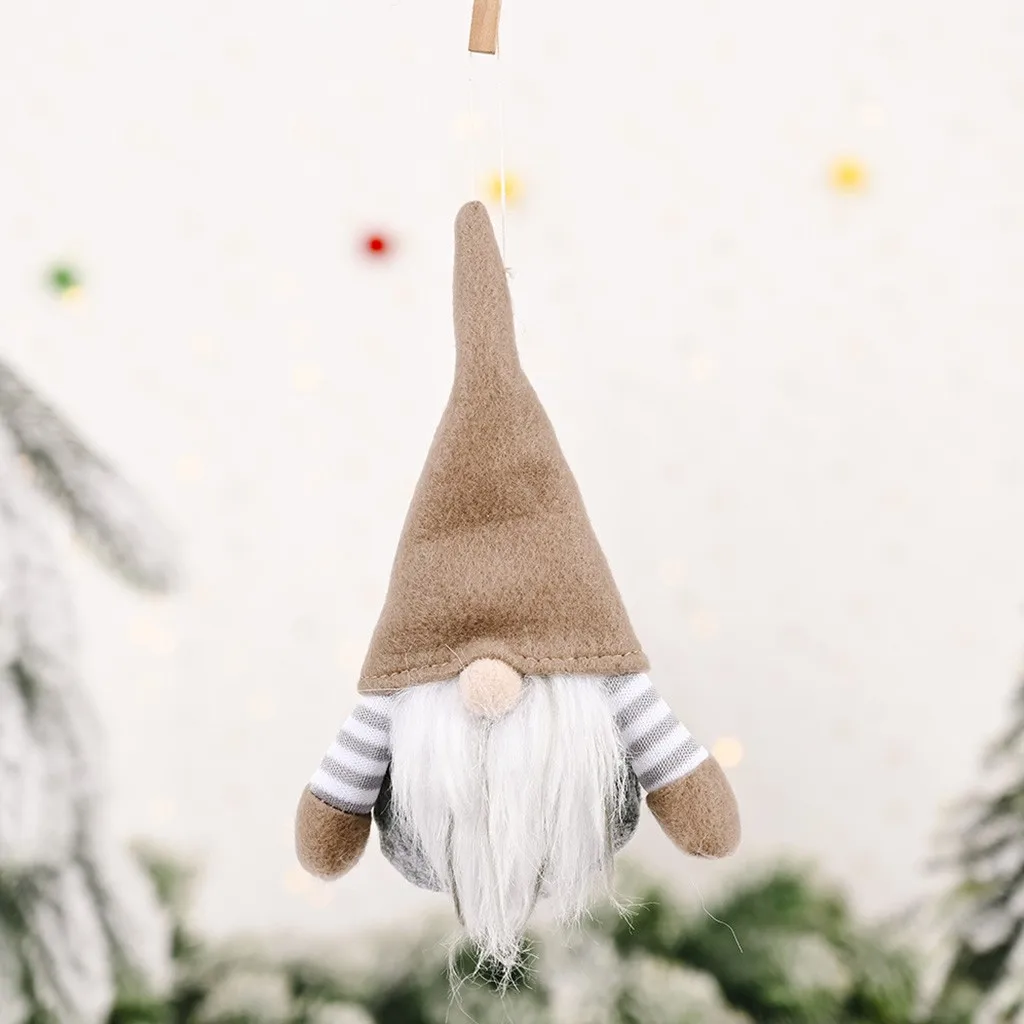 Кукла без лица рождественские украшения для дома новогодняя елка подвесное