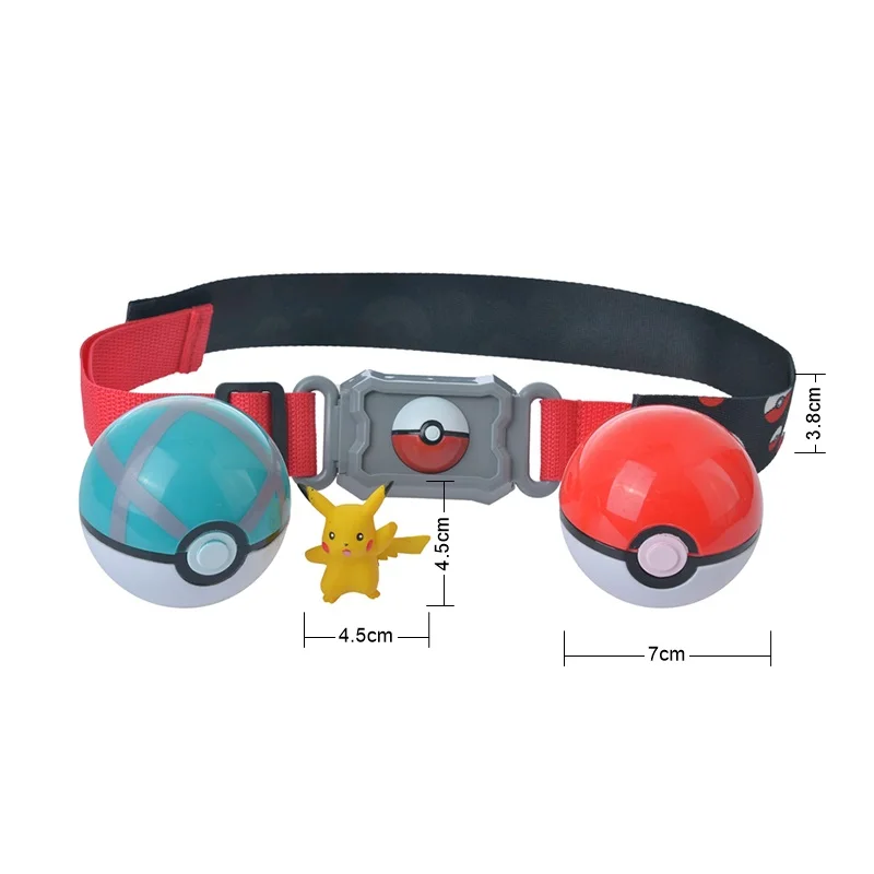 

Original TOMY Pokemon Toy Set Pocket Monster Pikachu Action Figure Game Poke Ball Model Genuine Elf Ball Belt Toys For Kids Gift