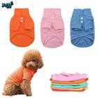 Одежда для собак, одежда для кошек, футболка оранжевого цвета для щенков, чихуахуа, одежда для домашних животных, мягкая одежда, жилет для французского бульдога, одежда для собак
