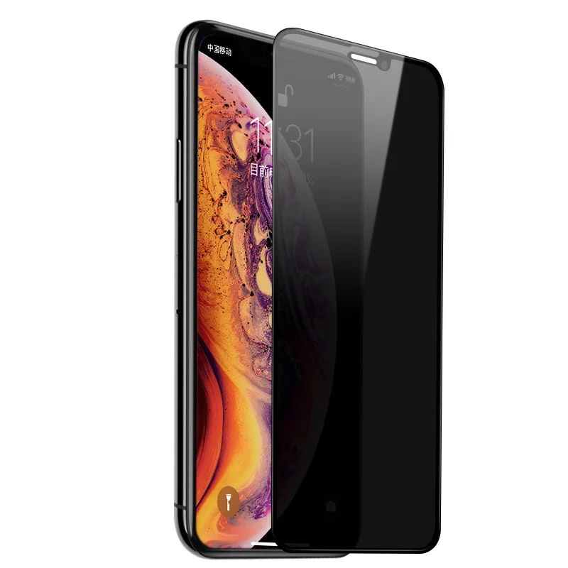 Антишпионское закаленное стекло для iPhone 6 6S 7 8 Plus X Защитное сохранения личной