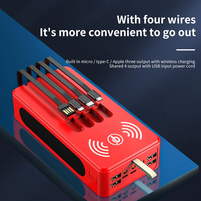 

Портативное зарядное устройство с магнитной быстрой беспроводной зарядкой, 30000 мАч, для iPhone 13, 12 Pro Max, портативное зарядное устройство, беспр...