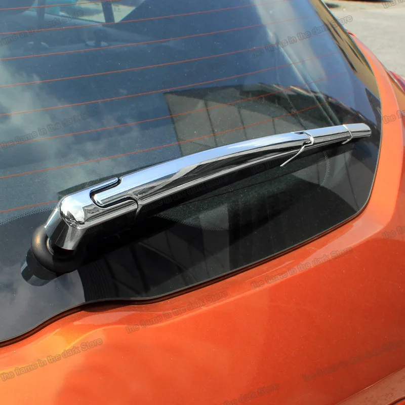 

Leather Car Rear Window Windshiled Rain Wiper Trim Cover Chrome for Nissan Kicks 2017 2018 2019 2020 2021 Accessories Auto Parts