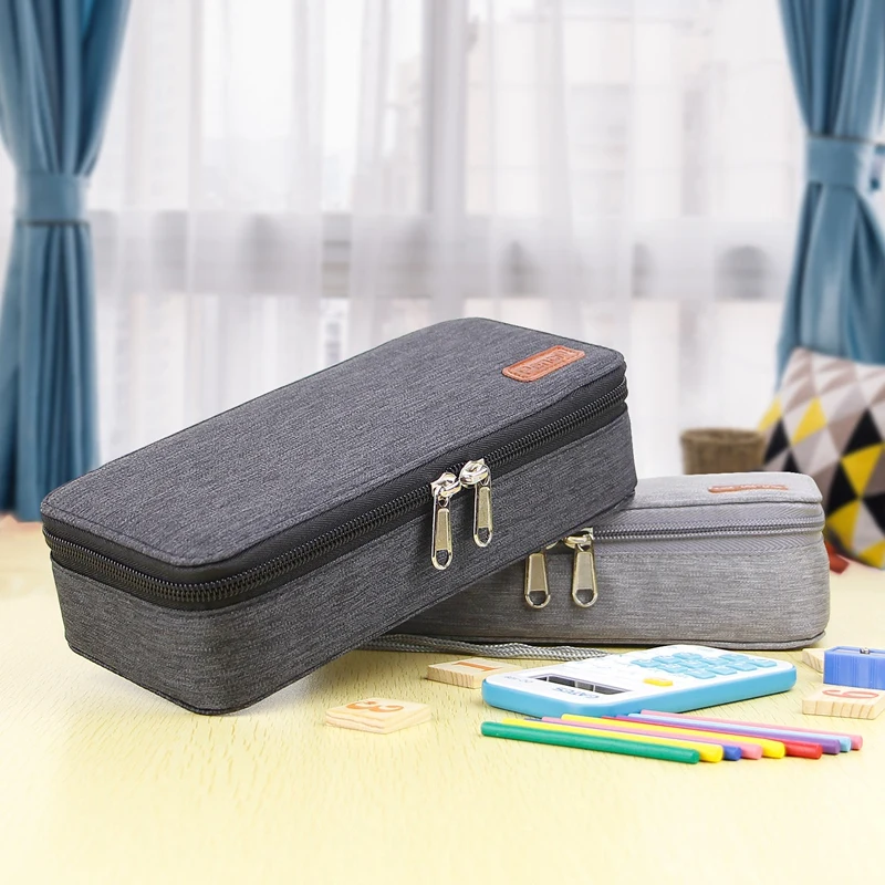 

Vintage Pencil Case Canvas Zippered Pencil Case Single Pouch Pencil Case Pencil Case Organizer