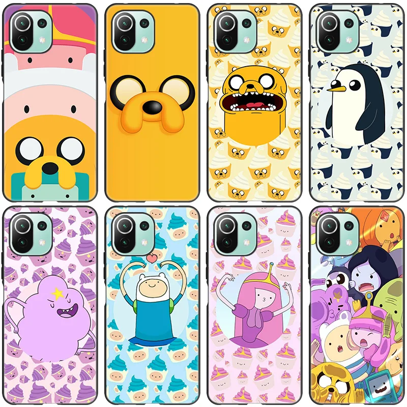 Чехол для телефона Adventure Time Xiaomi Mi 11 Lite NE 11i 10T 11T Pro A2 A3 POCO F3 M3 M4 C31 X3 NFC GT черный мягкий