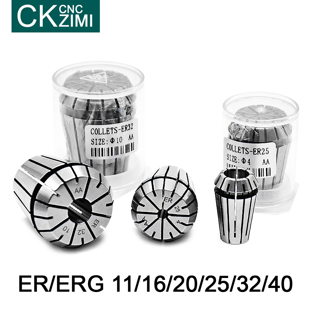 ER16 1-10 мм 1/8 1/4 прецизионный пружинный цанговый патрон для ЧПУ фрезерного