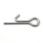 Rompin 100 шт.лот Мягкая приманка из нержавеющей стали, Спайк, шнурок, крючок, соединитель, игла, рыболовная Мягкая приманка, защелка, замок, штифт для карпа