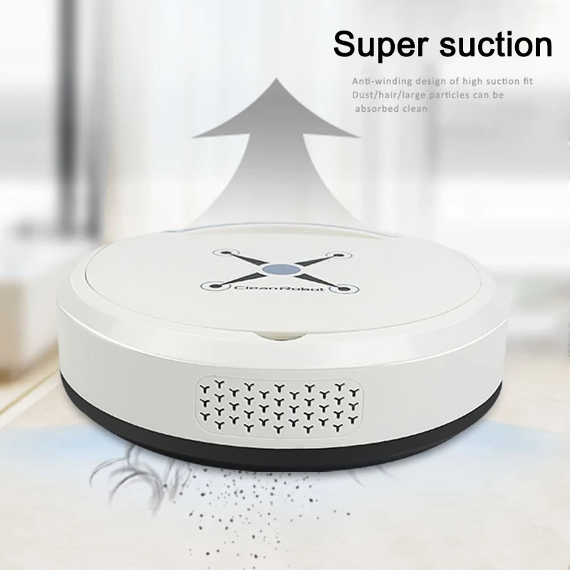 

Household Sweeping Robot Ultra-Thin Vacuum Sweeping And Mopping Intelligent Smart Sweeping Robot 23.8x23.8x8CM WWO66