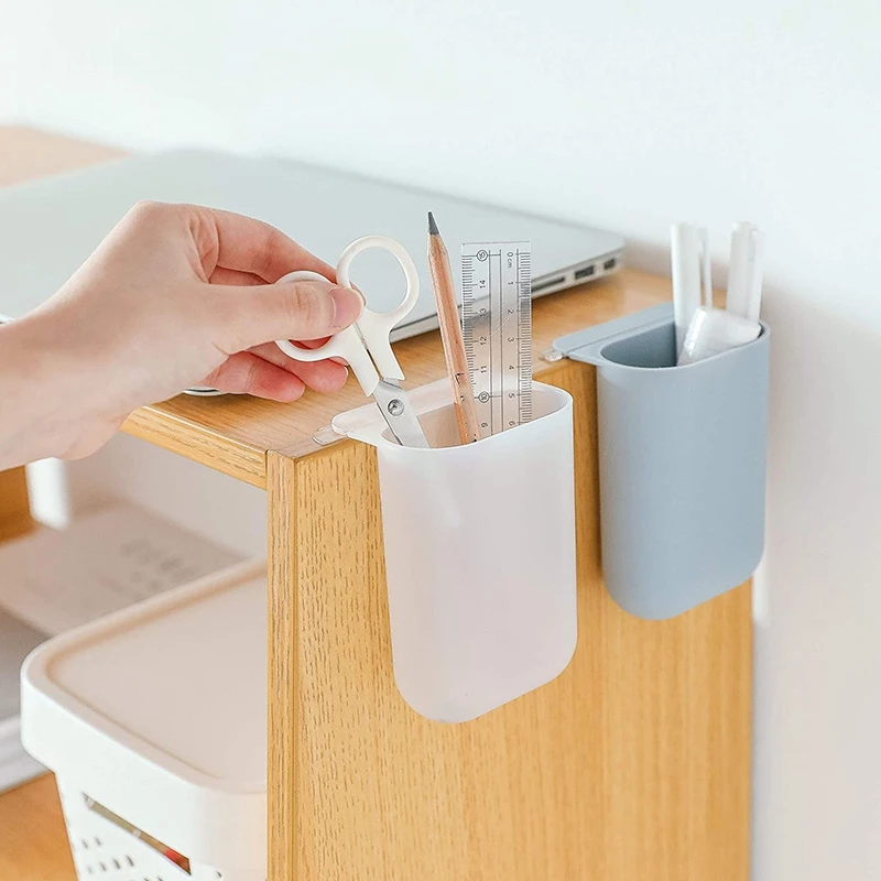 

Self-Adhesive Storage Box, Remote Control Holder, Wall-Mounted Storage Box, Wall-Mounted Pen Holder, Desk Organizer 3Pcs