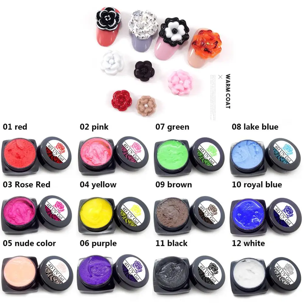 УФ гель для резьбы 4D самостоятельного дизайна ногтей рисования моделирования