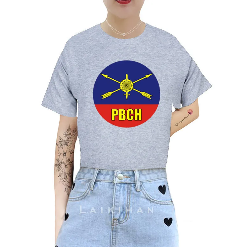 VoenPro PBCH женская футболка с круглым вырезом, женские белые хлопковые топы, женские мягкие повседневные футболки, женская черная футболка