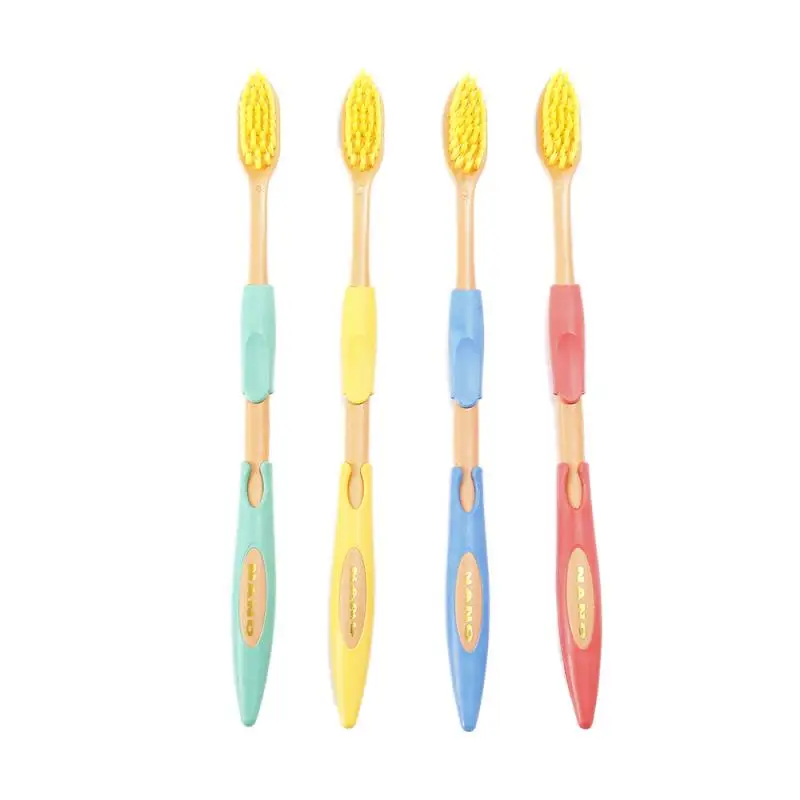 4 шт./компл. двойной ультра мягкое бамбуковое Зубная щётка с бамбуковым древесным