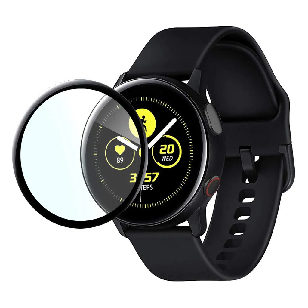 3D изогнутая Защитная пленка для экрана Samsung Galaxy Watch Active 2 44 мм полное покрытие