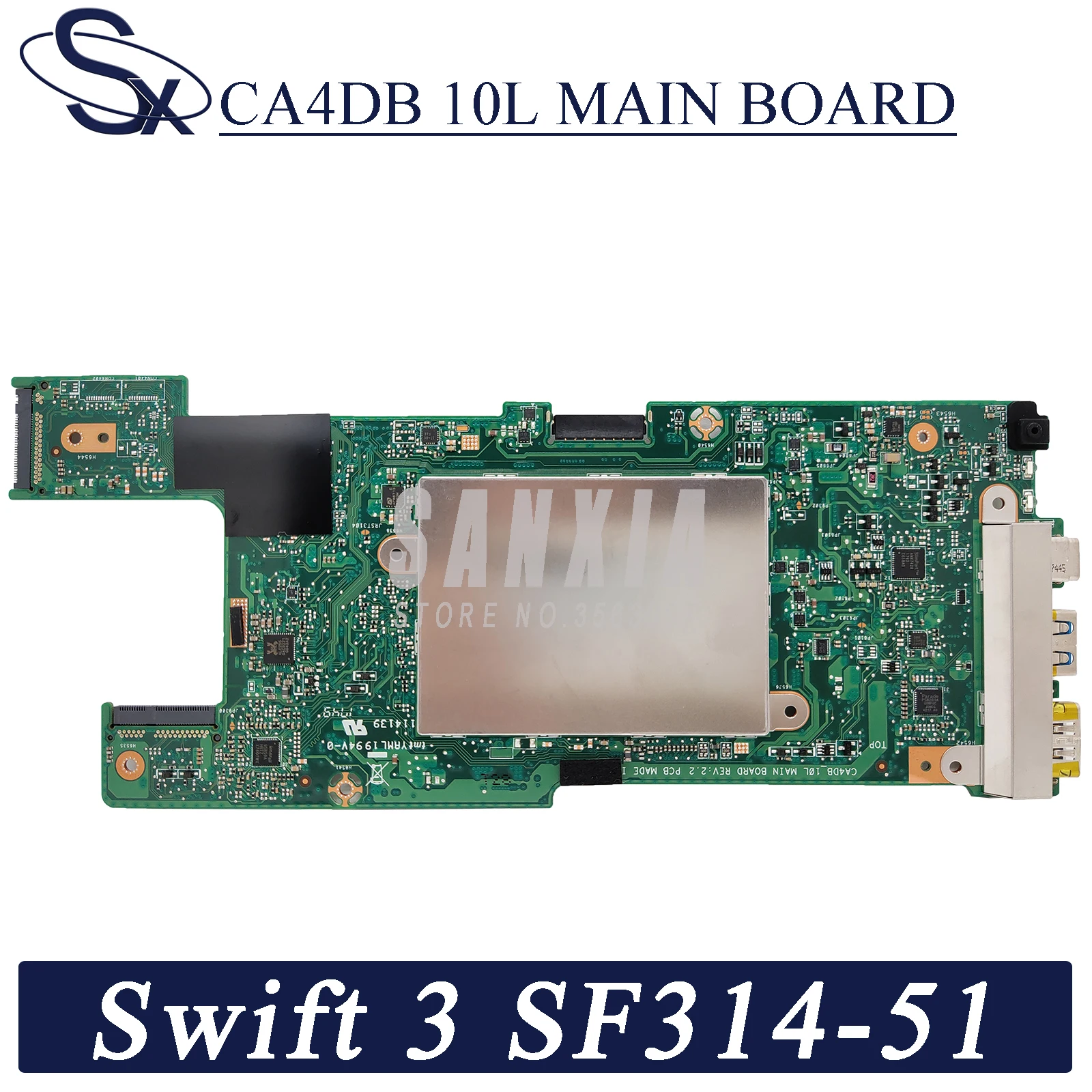 kefu ca4db_10l laptop motherboard for acer swift 3 sf314 51 original mainboard 8gb ram i3 6006u free global shipping
