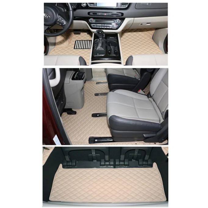 На заказ полный набор автомобильные коврики + коврик для багажника KIA Carnival 7 8 мест