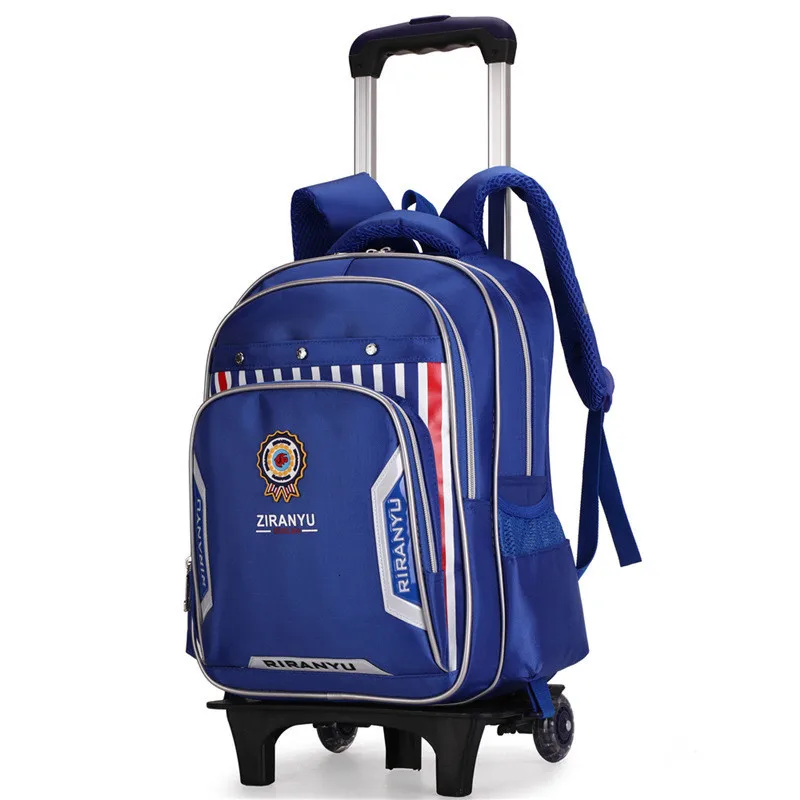 Колеса съемный школьный рюкзак-тележка 2/6/большой емкости детские школьные сумки
