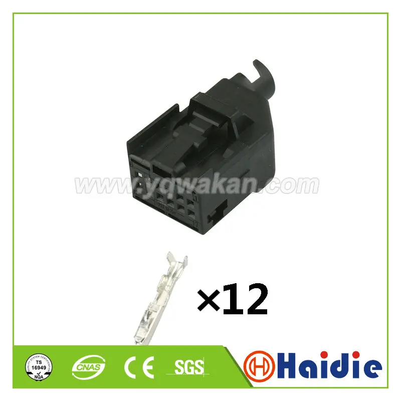 

2sets 12pin auto plastic wiring harness plug 1534096-1 electric cable unsealed connector 1-1534096-1