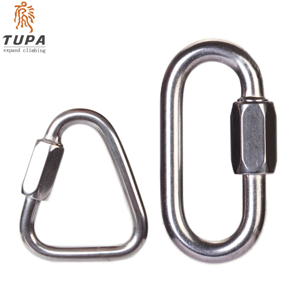 

Mellon Lock Triangle Lock Professional Climbing Button Carabiner Bearing Safety Hook Stainless Steel Lock Hammock Dedicated