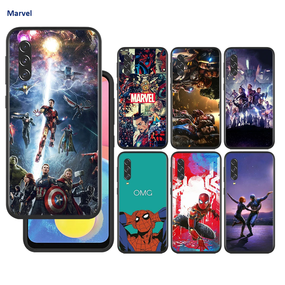 

Silicone Cover Avenger Superhero Marvel For Samsung Galaxy A90 A80 A70 A60 A50 A40 A30 A20S A20E A10 A10S Phone Case