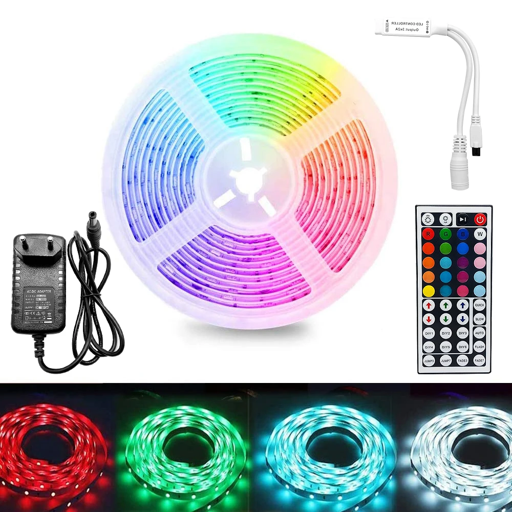 5 метров 300 светодиодов неводонепроницаемая Светодиодная лента RGB 2835 12 В