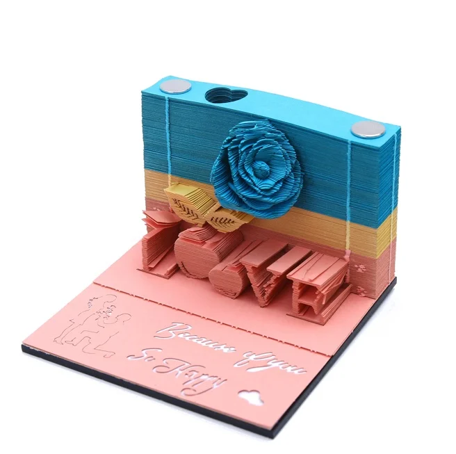 DIY Скрапбукинг Omoshiroi блок 3D удобство наклейки бумаги карты Ремесло Японии Творческий стереоскопический липкий бумага для заметок - Цвет: MGH2