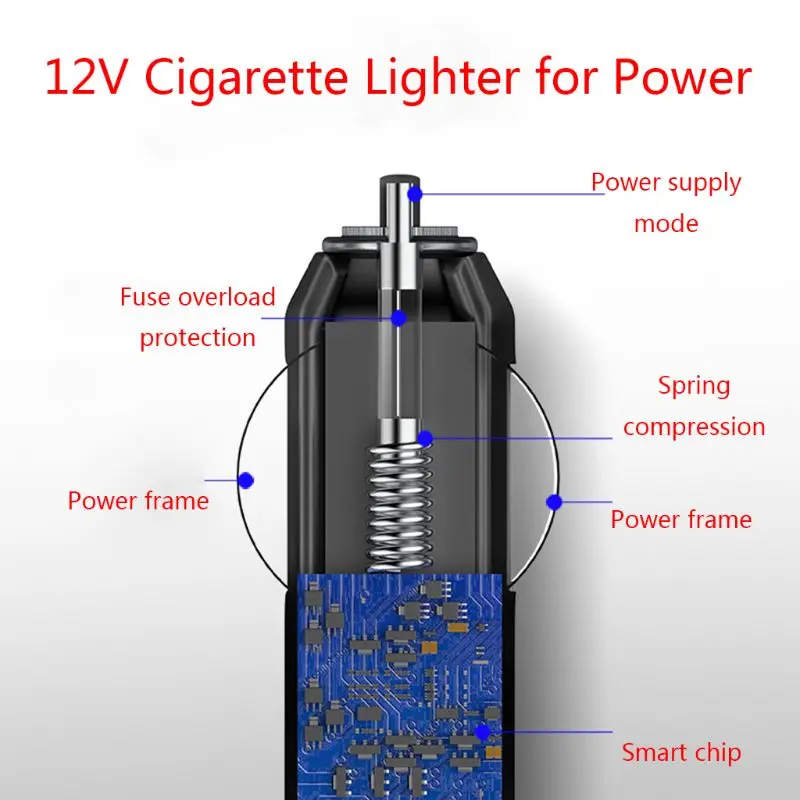 

2021 Jones Sale-4000pa 120W Strong Power Car Vacuum Cleaner Car Handheld Vacuum Cleaner Portable Cigarette Lighter Vacuum 12V