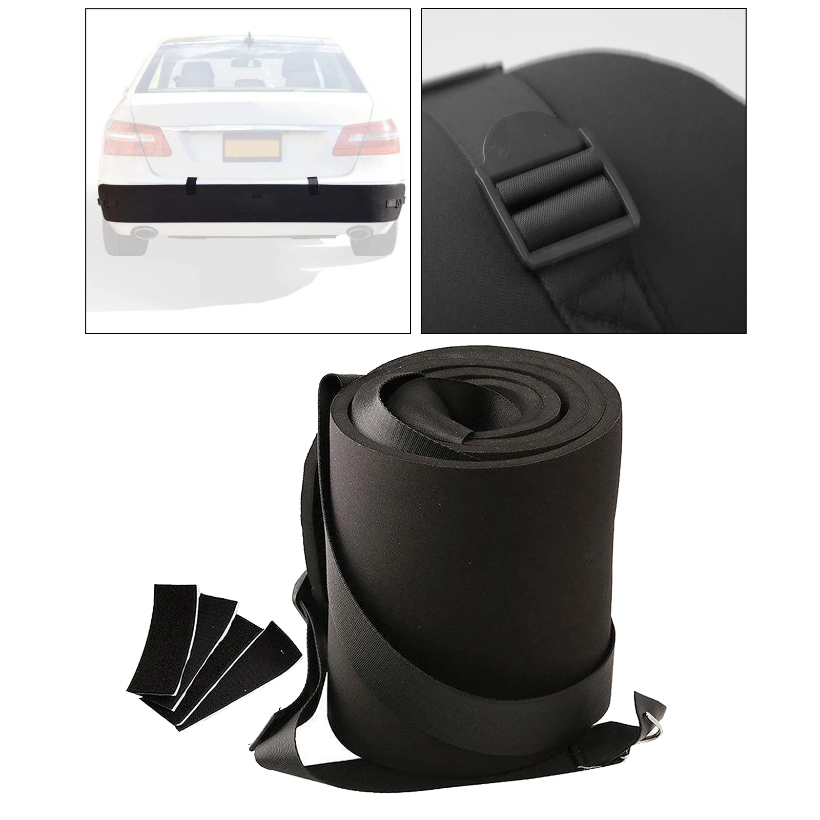 

Защита для заднего бампера, Универсальный Черный Неопреновый устойчивый к царапинам защитный чехол для заднего бампера для внедорожников/...