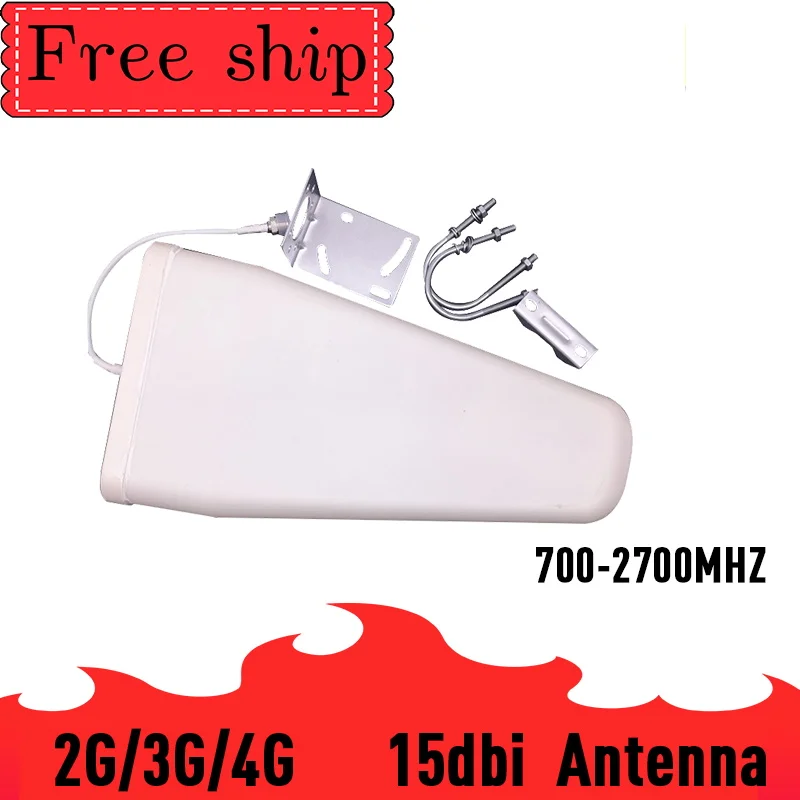 Усилитель сигнала сотового телефона 15dBi антенна GSM 3G 4G LTE Log периодическая внешняя