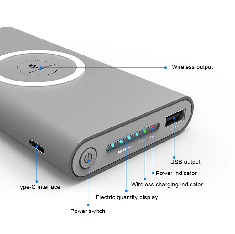 30000mAh Qi Беспроводное зарядное устройство для всех смартфонов X 8 Plus быстрое
