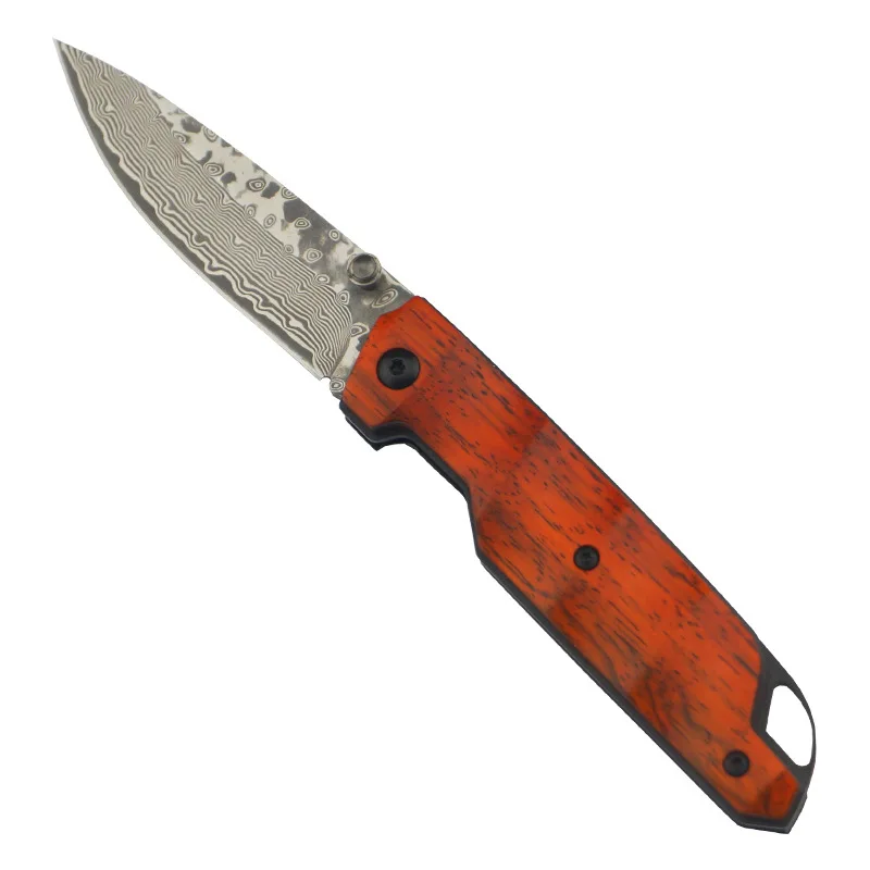 

Luomei Damascus Survival Folding Knife Bushcraft Tactical Hunting Camping Military Knife Multitool Self Defense Knife