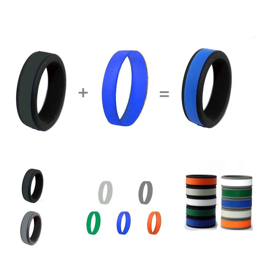 Силиконовое кольцо 8 мм гипоаллергенное для кроссфита гибкие спортивные