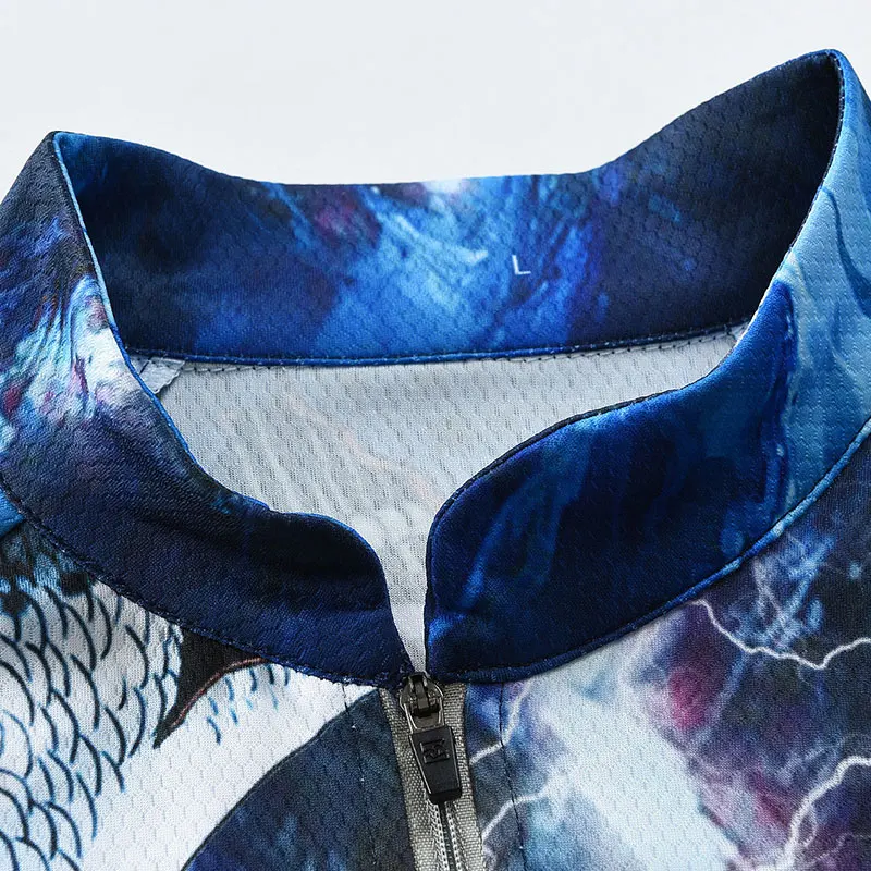 SPATA Новая Профессиональная сублимированная рыболовная рубашка с защитой от