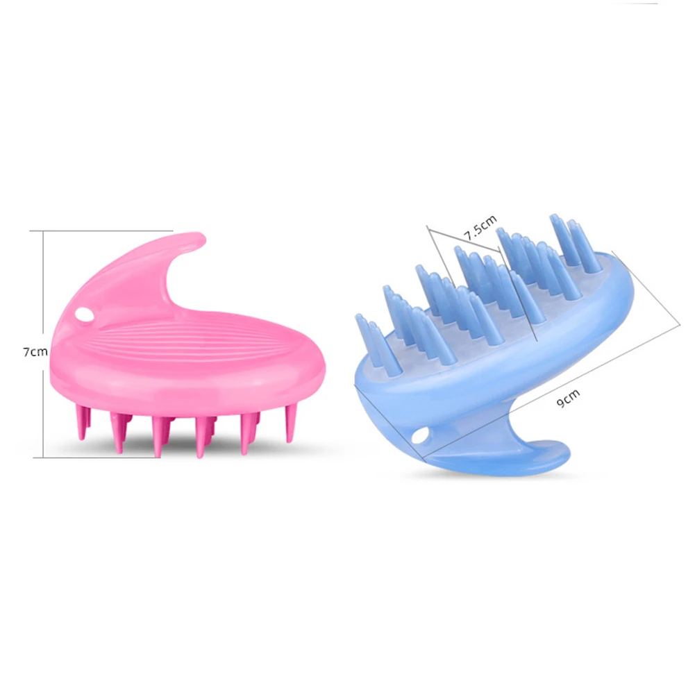 

1pc Handheld Massage Head Scalp Shampoo Brush Silicone Shower Bath Soft Comb Head Body Bath Hair Wash Shower Comb Care