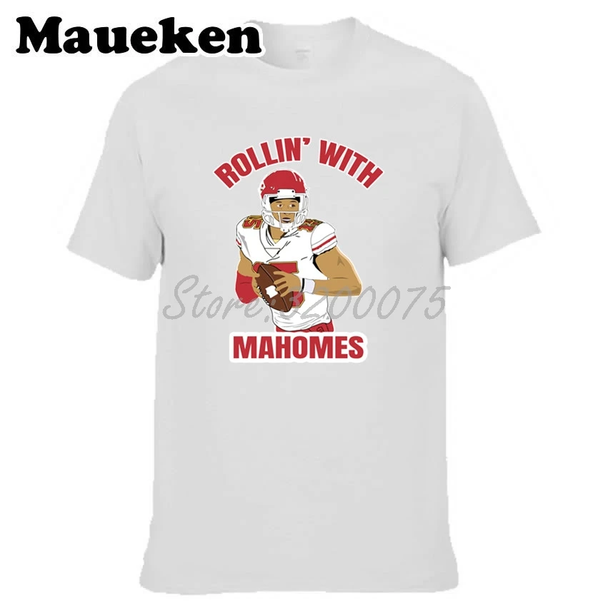 Мужская футболка с принтом rollin одежда Патрик для фанатов Канзас Сити круглым