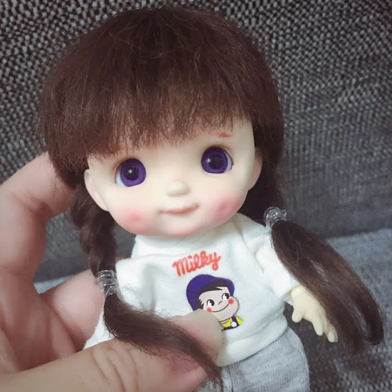 Кукла парик для 1/8 Bjd JD волос мохер материал парик для ob11 кукла набор париков мульти-цветная кукла аксессуары