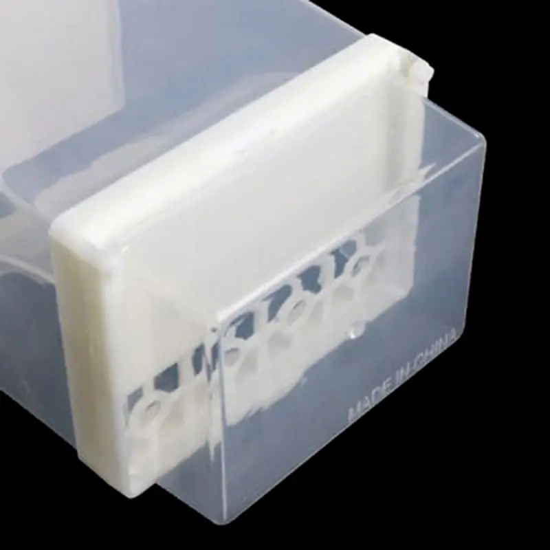 

Small Size Bird Poultry Feeder Automatic Acrylic Food Container Parrot Pigeon Splash Proof 10x12x7.5CM