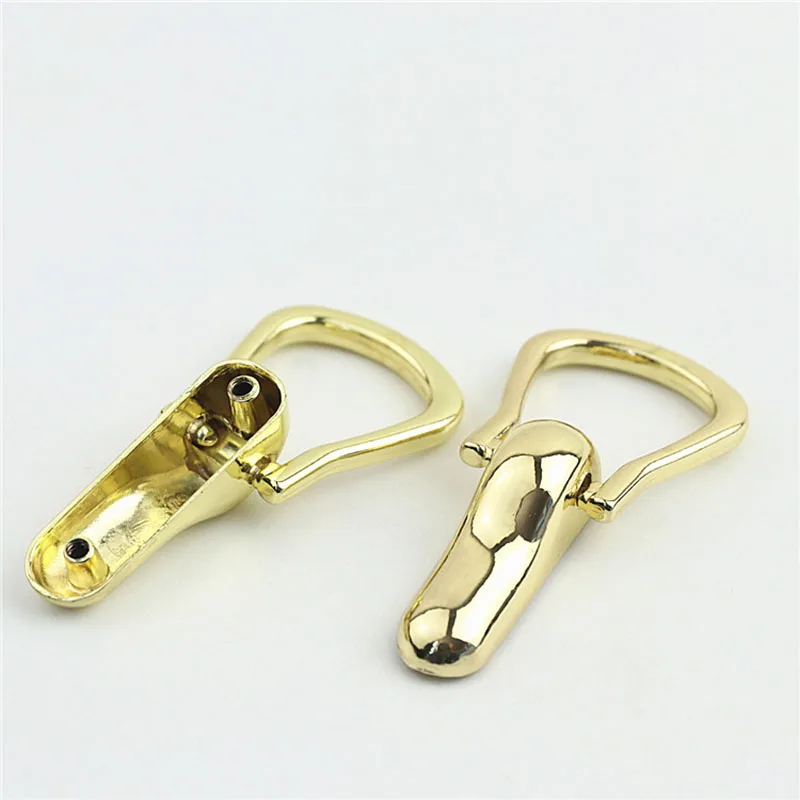 20pcs 21mm D Ring Hook Bag Side Clip Metal Screw Buckle DIY Bag Strap Hanging Ring Buckles Chain Screws Clasp Accessories